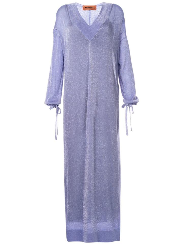 Missoni Glittery Kaftan Dress - Purple