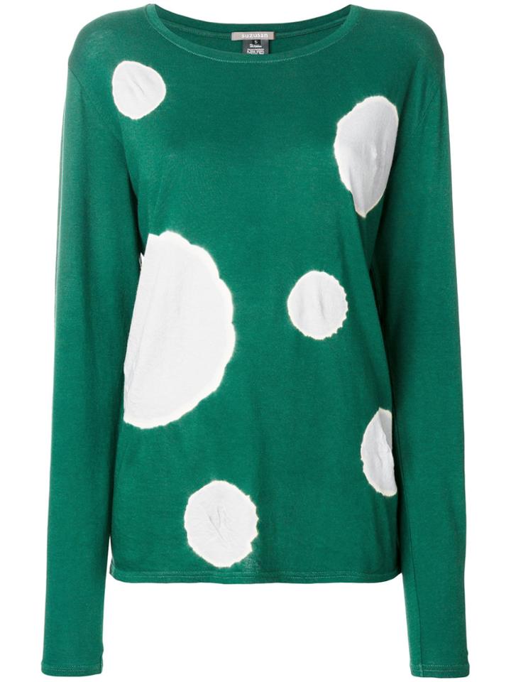 Suzusan Polka Dot T-shirt - Green