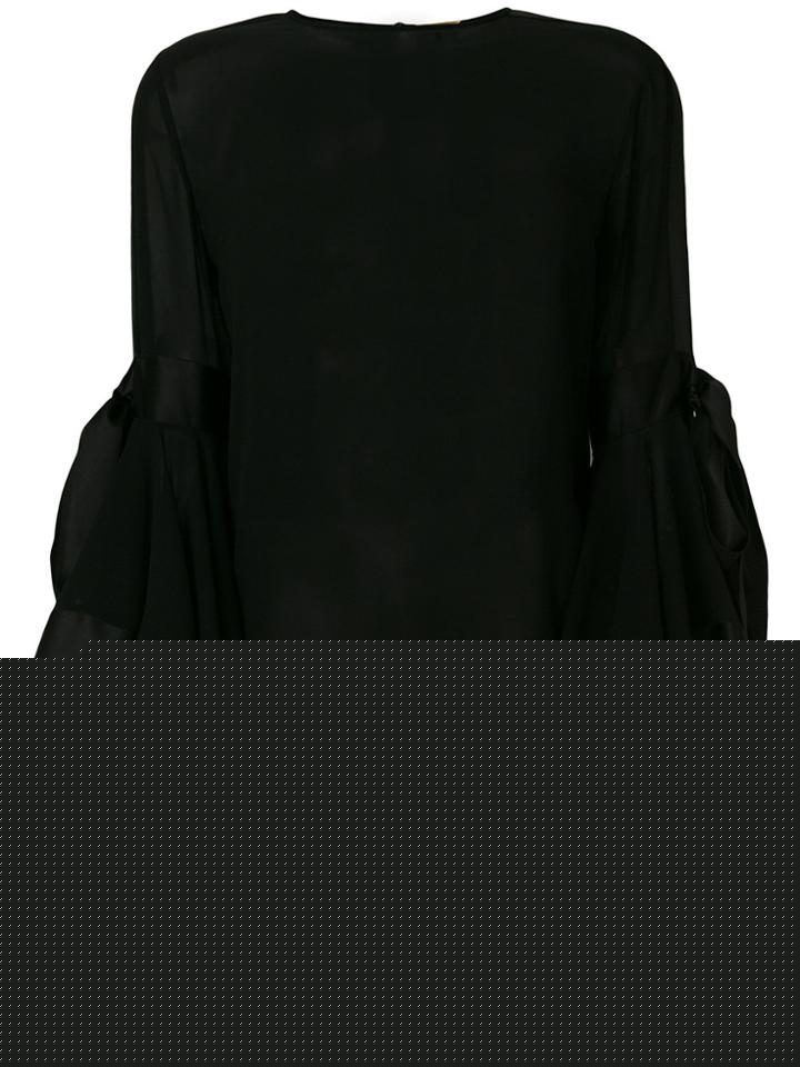 Simone Rocha Sheer Floral Blouse - Red