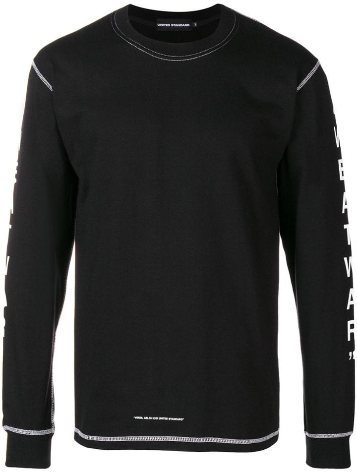 United Standard Logo Print T-shirt - Black