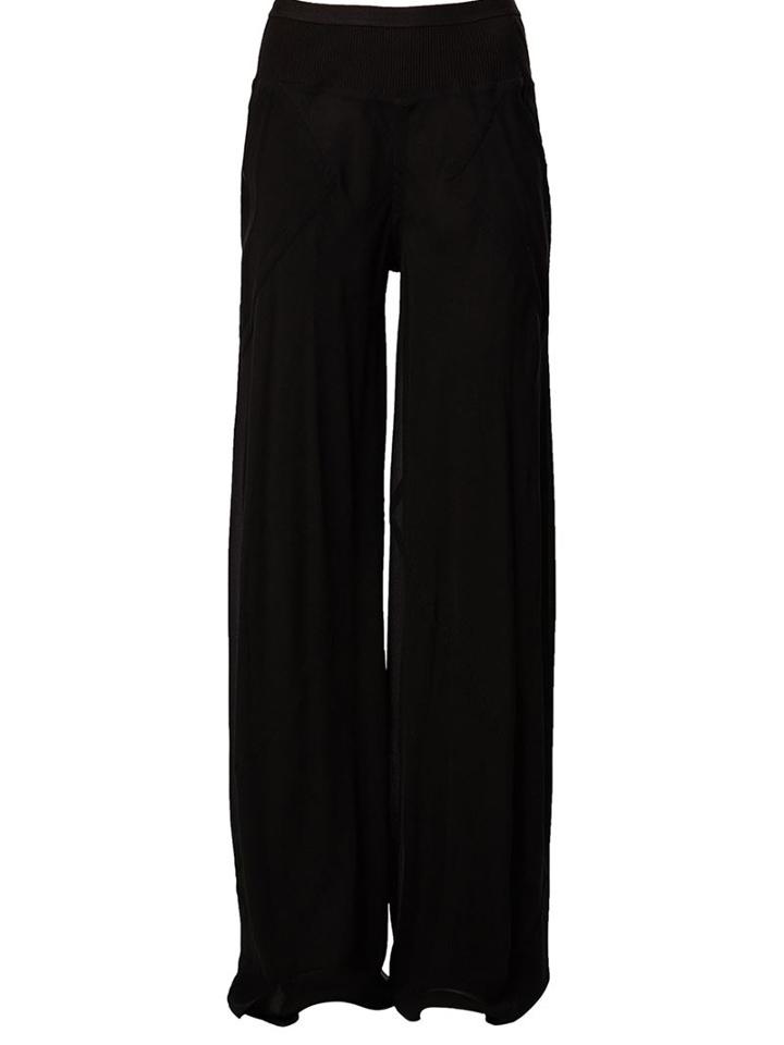 Rick Owens Wide Leg Trousers, Women's, Size: 40, Black, Silk/cotton/polyamide/viscose