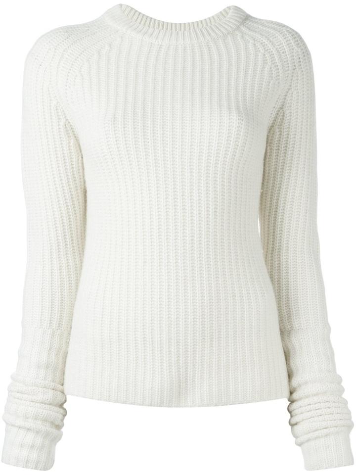 Joseph Ribbed Jumper, Women's, Size: Medium, Nude/neutrals, Cashmere