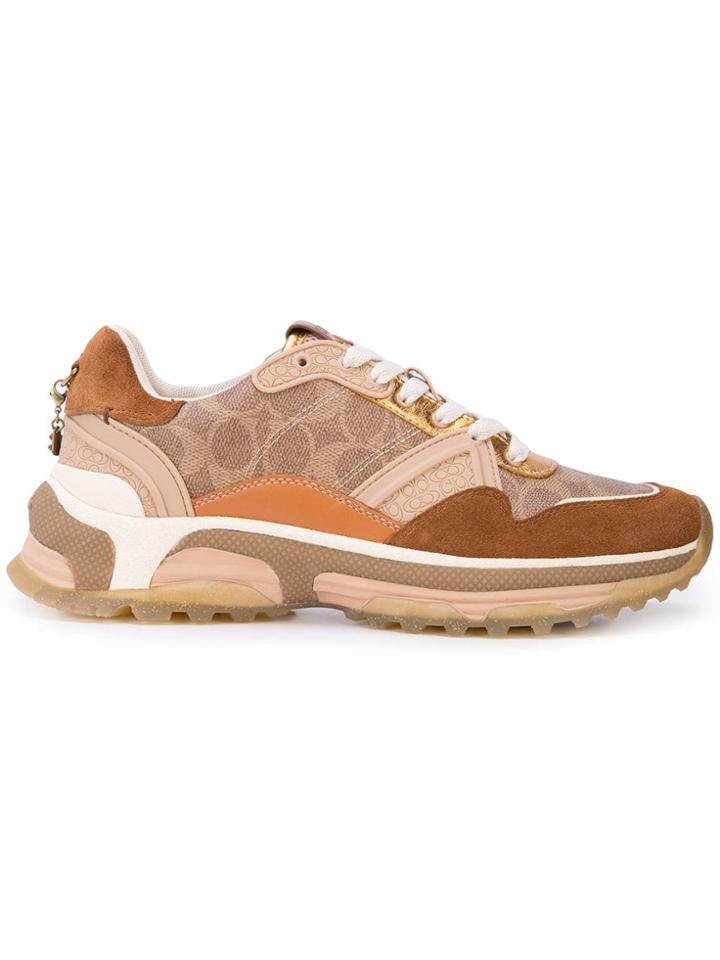 Coach Signature Runner Sneakers - Brown