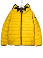 Ai Riders On The Storm Kids Teen Hooded Puffer Jacket - Yellow