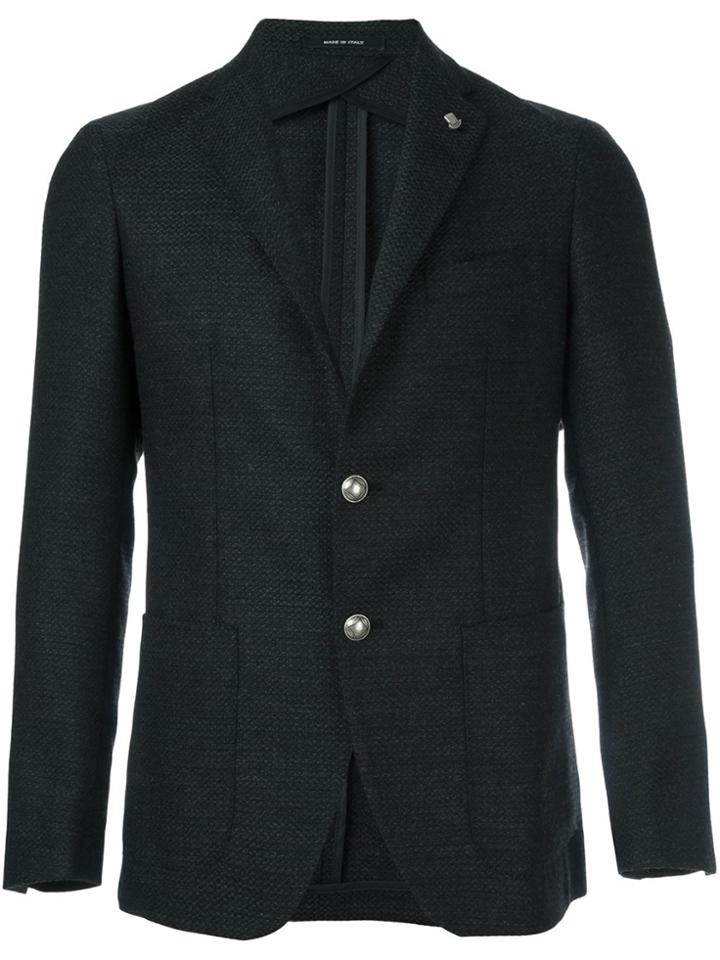 Tagliatore Two Button Blazer - Grey