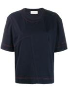 Sportmax Contrast Stitch T-shirt - Blue