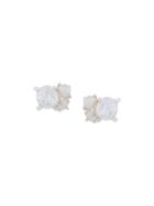 E.m. Embellished Earrings - Metallic