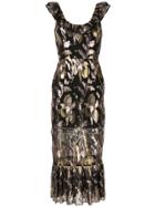 We Are Kindred Harlow Floral Midi Dress - Black