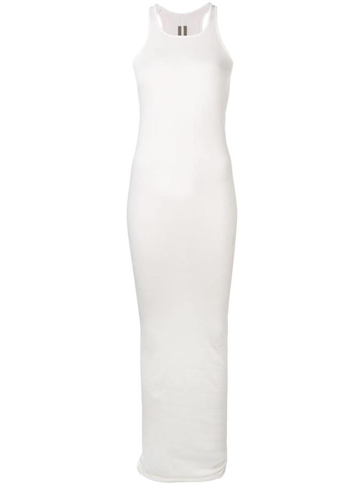 Rick Owens Drkshdw Long Fitted Dress - White