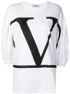 Valentino V Logo-print T-shirt - White