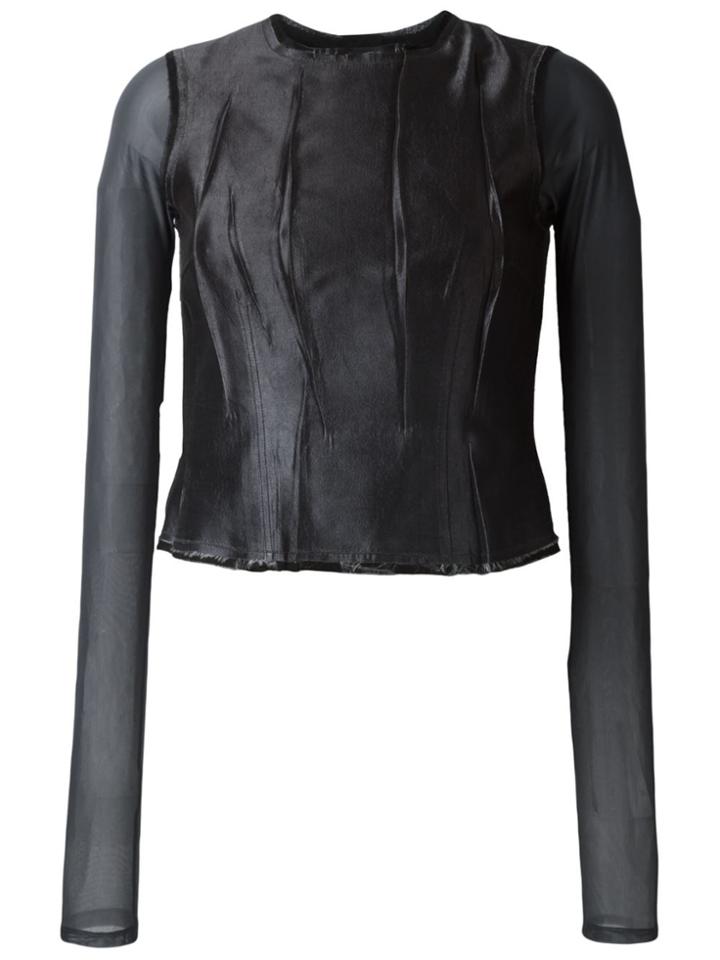 Maison Margiela Crease Effect Top - Grey