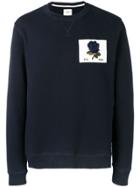 Kent & Curwen Rose Print Sweatshirt - Blue
