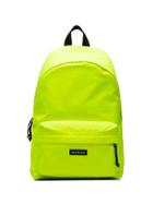 Balenciaga Yellow Neon Explorer Logo Backpack - Yellow & Orange
