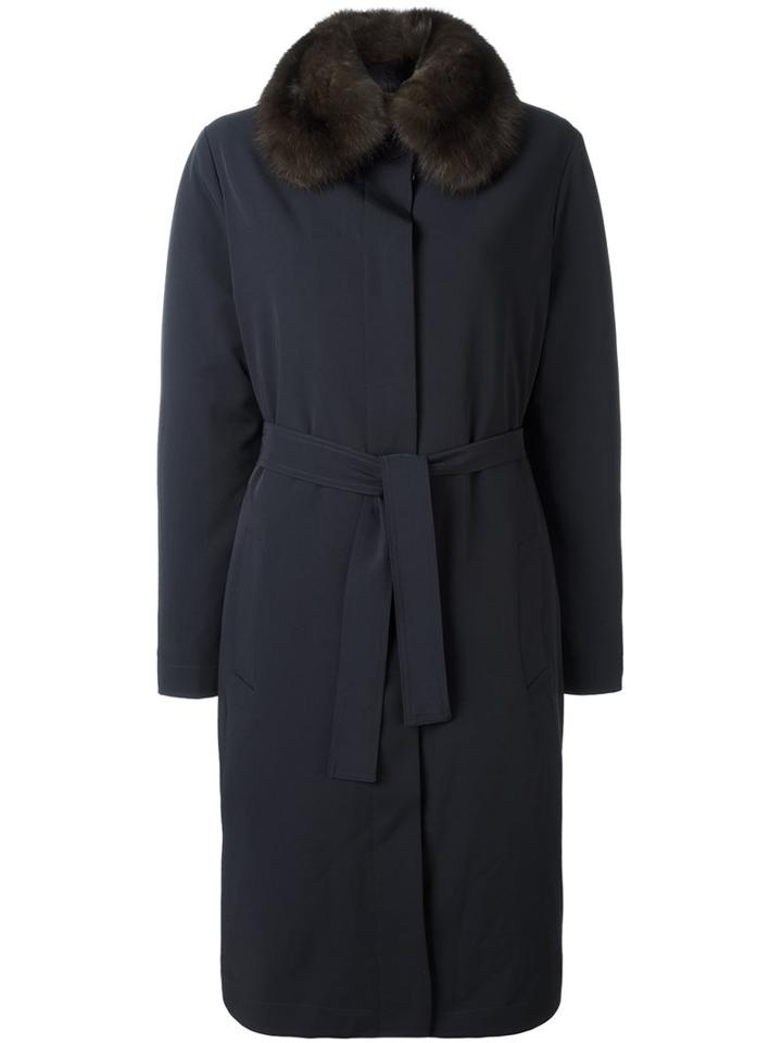 Liska Squirrel Fur Lined Coat