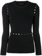 Alexander Wang Studded Fitted Sweater - Black