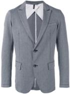 Armani Jeans - Striped Blazer - Men - Cotton/spandex/elastane - 48, Blue, Cotton/spandex/elastane
