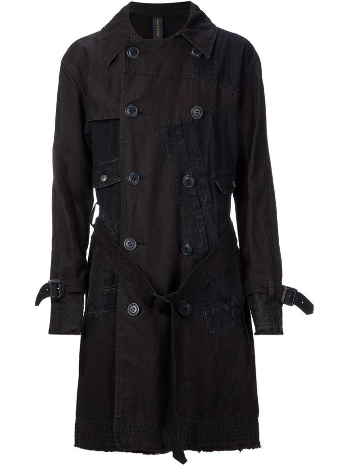 Mihara Yasuhiro Patchwork Trench Coat