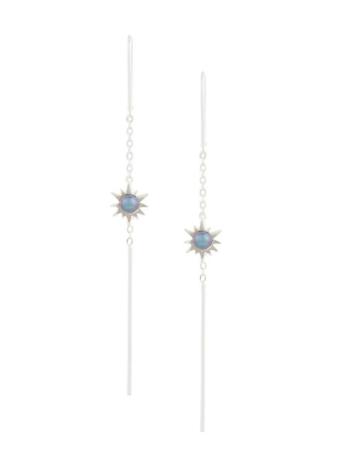 Karen Walker Temptation Thread Earrings - Silver