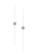 Karen Walker Temptation Thread Earrings - Silver