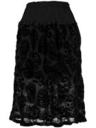 Issey Miyake Cauliflower Botanical Lace Skirt - Black