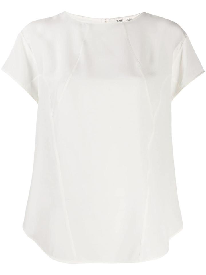 Dvf Diane Von Furstenberg Short-sleeved Blouse - White