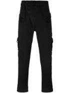 Andrea Ya'aqov Asymmetrical Button Fastening Jeans, Men's, Size: 29, Black, Cotton