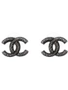 Chanel Vintage Logo Earrings