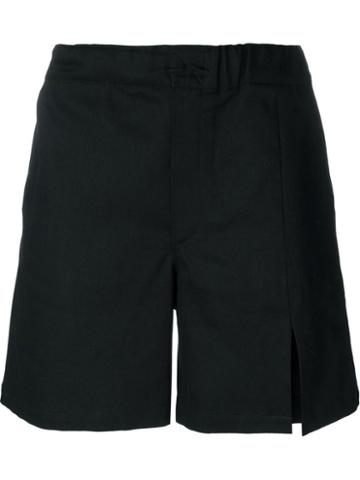 Mow Drawstring Leg Slit Detail Bermuda Shorts