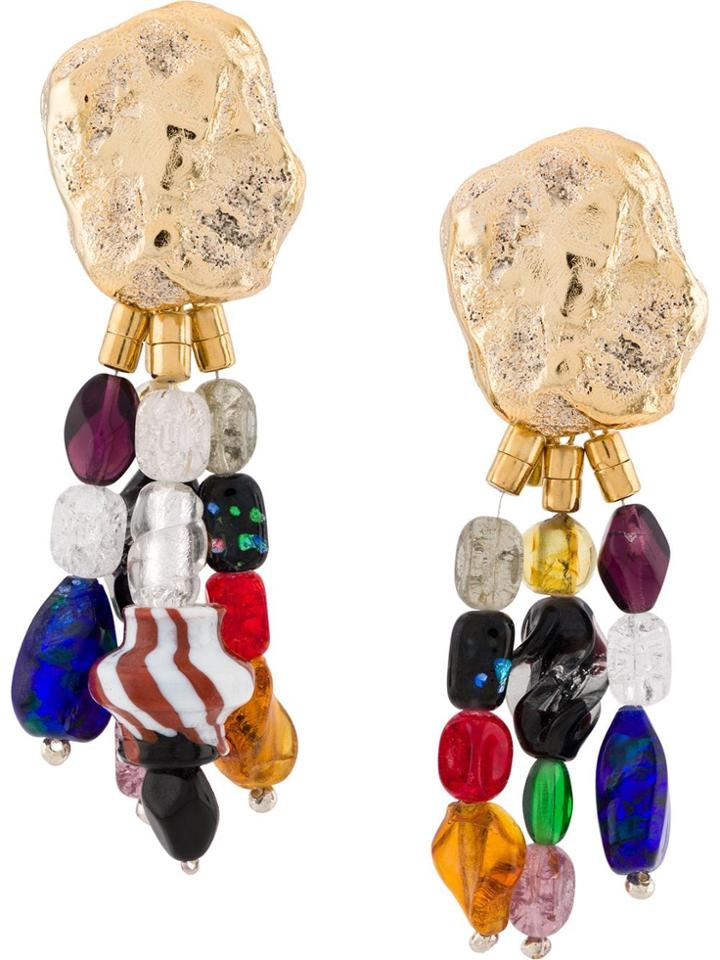 Ambush Nobo Beads Earring Short - Gold
