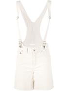 Chloé Corduroy Short Dungarees - Neutrals