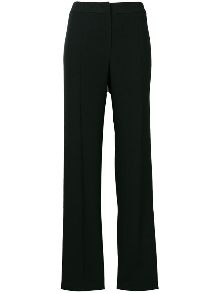 Emporio Armani Straight-leg Tailored Trousers - Black
