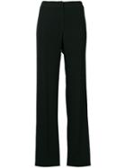 Emporio Armani Straight-leg Tailored Trousers - Black