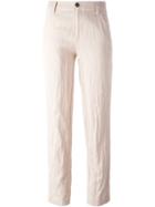 Forte Forte Straight Leg Trousers, Women's, Size: 0, Pink/purple, Viscose/cotton/metal