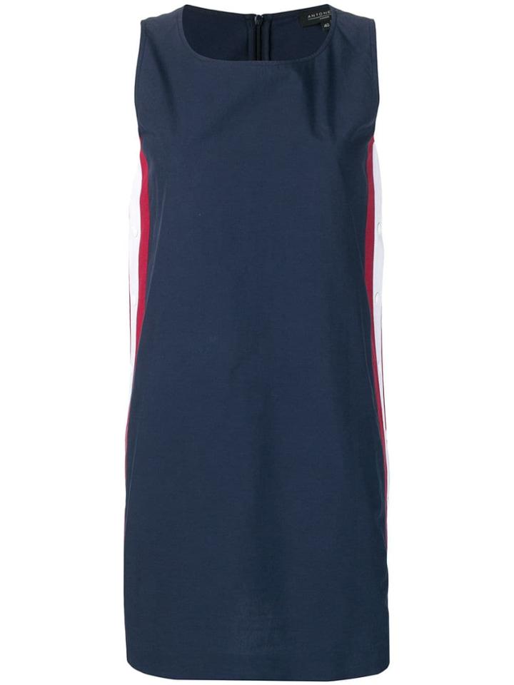 Antonelli Stripe Detailed Dress - Blue