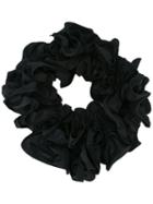 Y / Project - Ruffled Scarf - Women - Cotton - One Size, Black, Cotton