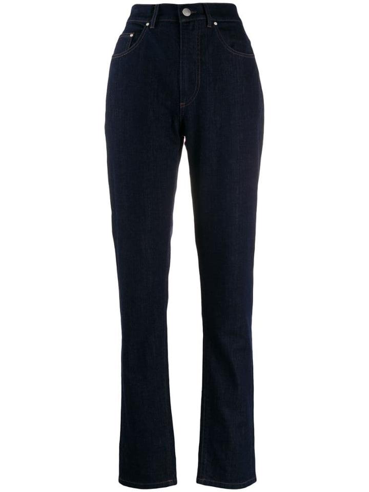Katharine Hamnett London High Rise Tapered Jeans - Blue