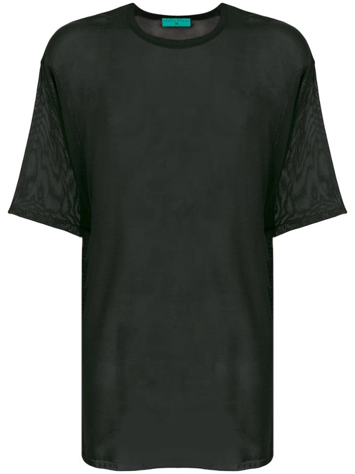 Paura Florian Sheer T-shirt - Black