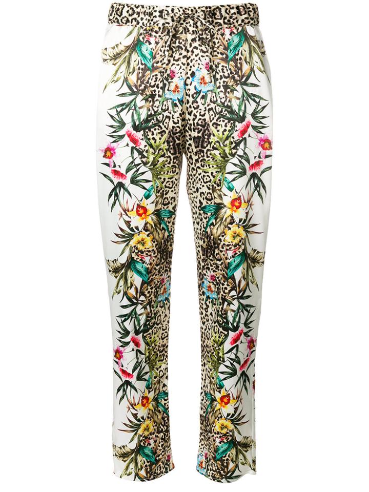 Liu Jo Safari Flowers Trousers - Multicolour