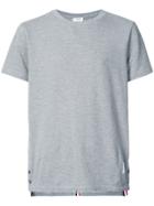 Thom Browne Center-back Stripe Relaxed Fit Short Sleeve Pique Tee -