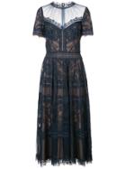 Tadashi Shoji Lace Midi Dress - Blue