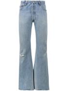 Re/done High Rise Wide-leg Jeans - Blue