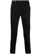 Entre Amis Stretch Chino Trousers - Black