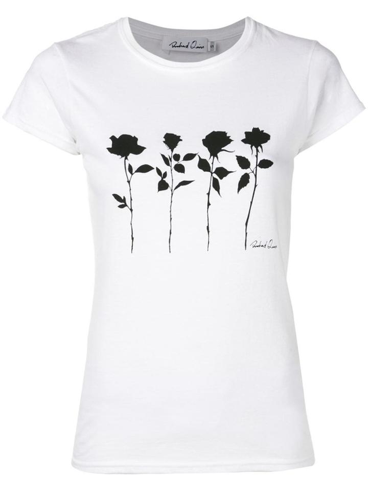 Richard Quinn Floral-print T-shirt - White