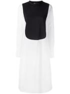 Y-3 Paneled Shirt Dress, Women's, Size: Small, White, Cotton