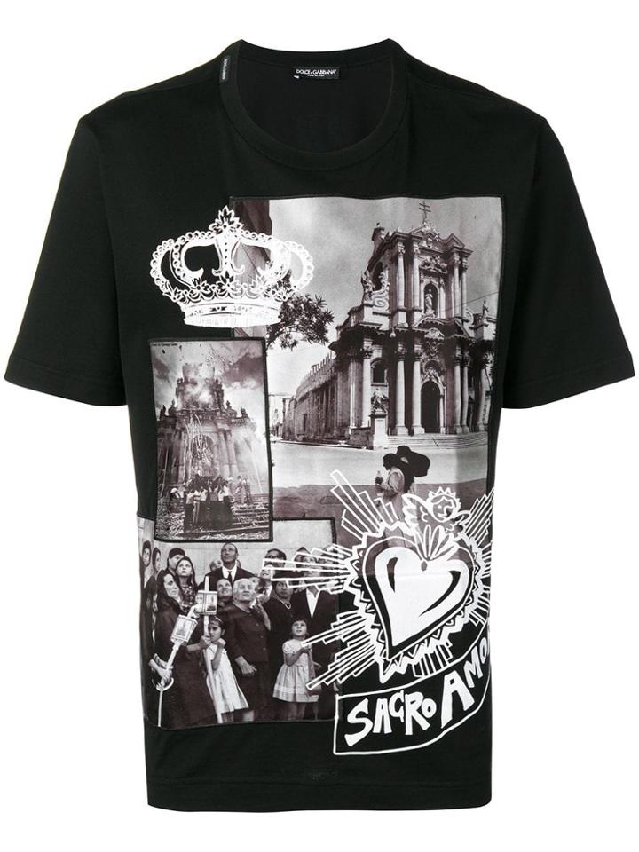 Dolce & Gabbana Graphic T-shirt - Black
