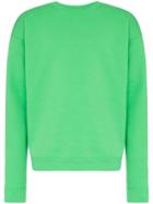 The Elder Statesman Bright Green Crew Neck Sweater