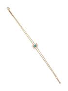 Suzanne Kalan Metallic 18k Gold Turquoise Evil Eye Diamond Chain