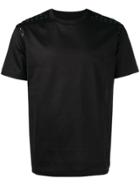 Les Hommes Eyelet Detailed T-shirt - Black