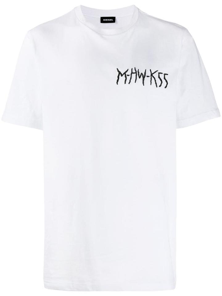 Diesel Wild Cat Print T-shirt - White