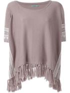 Guild Prime Fringed Hem Jumper, Women's, Brown, Cotton/linen/flax
